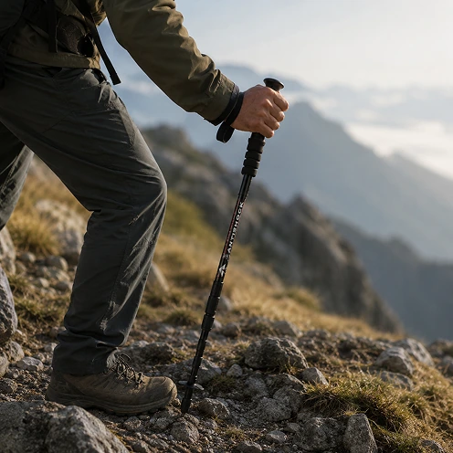 MIDGARD Nordic Walking Stöcke verstellbar Teleskop Antischock