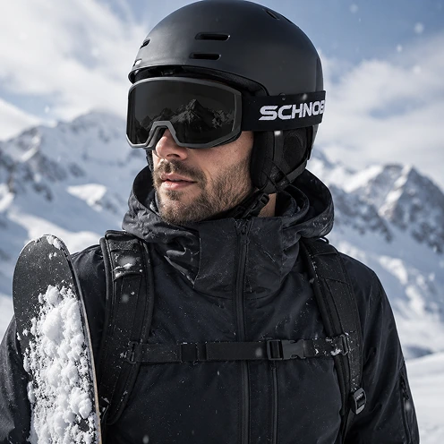 SCHNORR Skibrille Luchs dunkelgrau S4, voll getönt, Anti-Fog, UV40