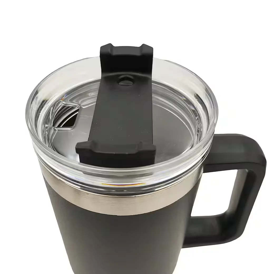 Buri Thermobecher mit Strohhalm 1100 ml Edelstahl Isolierbecher