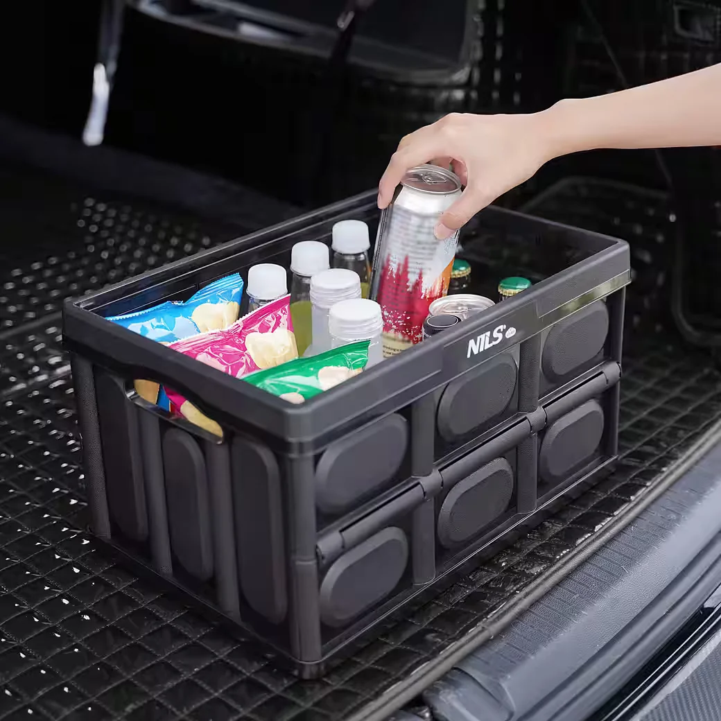 NILS CAMP 2in1 klappbare Campingbox 20L mit Arbeitsfläche
