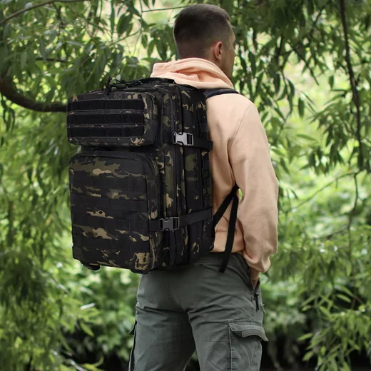 TAN.TOMI Taktischer Rucksack 45L Militär Wanderrucksack