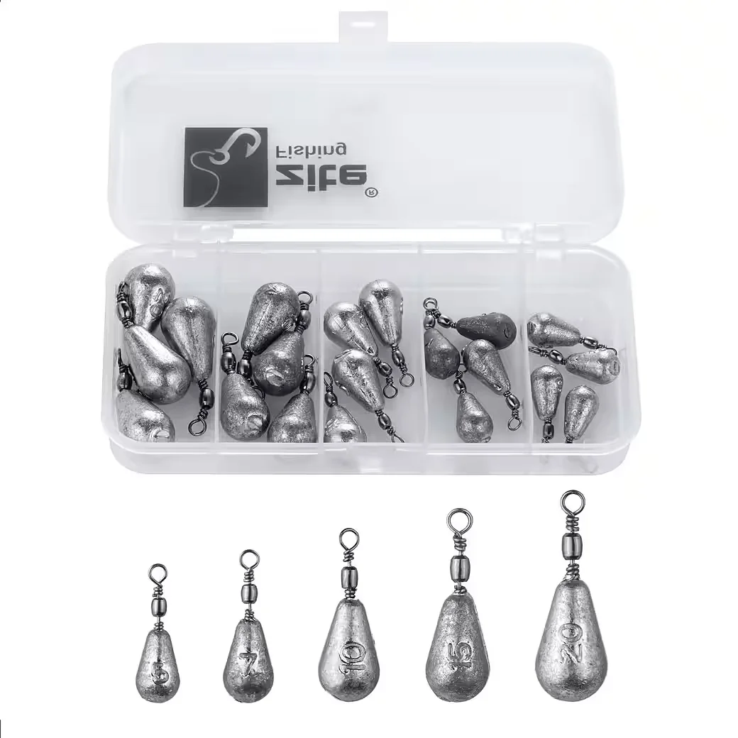 ZITE Birnenblei Sortiment 5-20 g Tacklebox Raubfisch Friedfisch