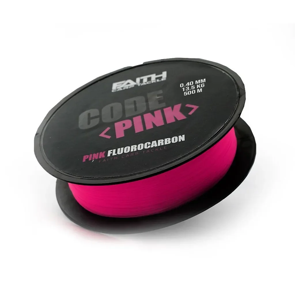 Faith Carp Tackle Code Pink Fluorocarbon Schnur 0,40mm 500m 13,5kg