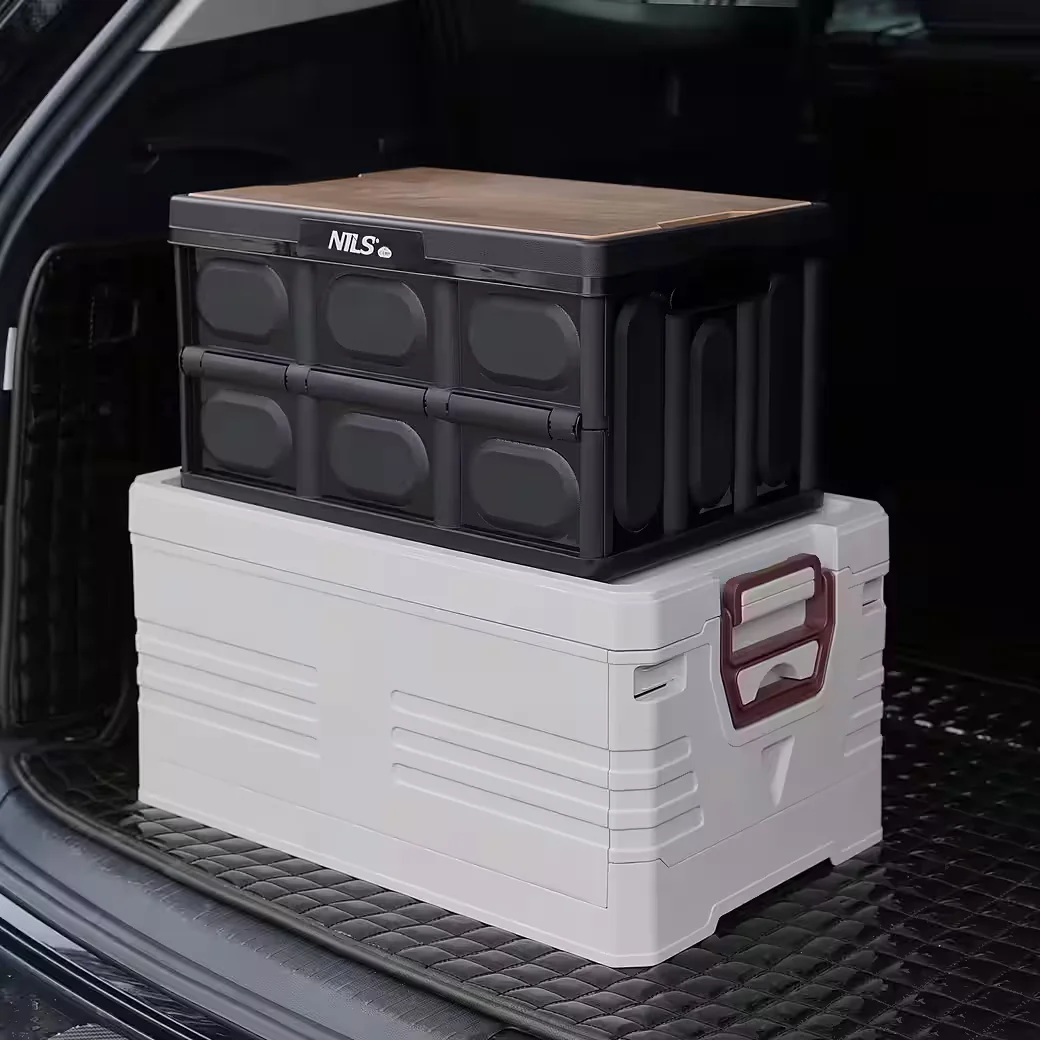 NILS CAMP 2in1 klappbare Campingbox 20L mit Arbeitsfläche