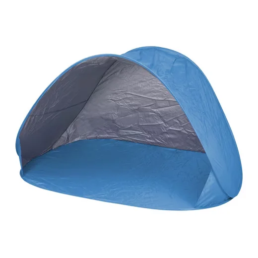 Spetebo Pop Up Strandmuschel blau UV 50+ mit Tragetasche 145x100 cm