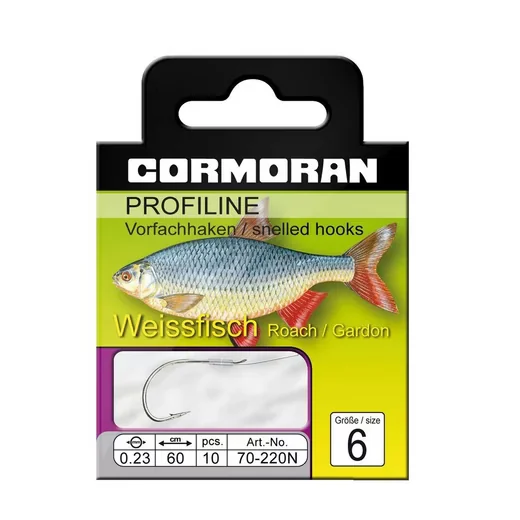 DAIWA CORMORAN Profiline Feederhaken Weißfisch gebunden Gr.12 0,16mm