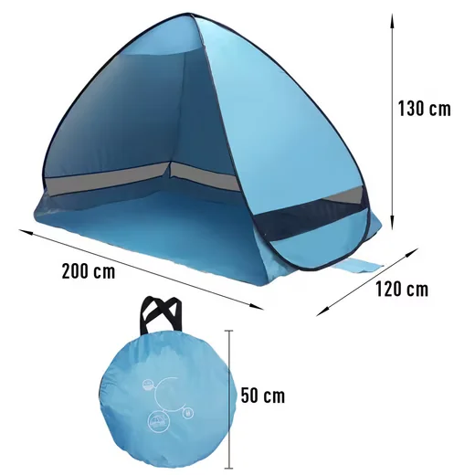 GARVEEMORE Pop Up Strandmuschel UV50+ Sonnenschutz
