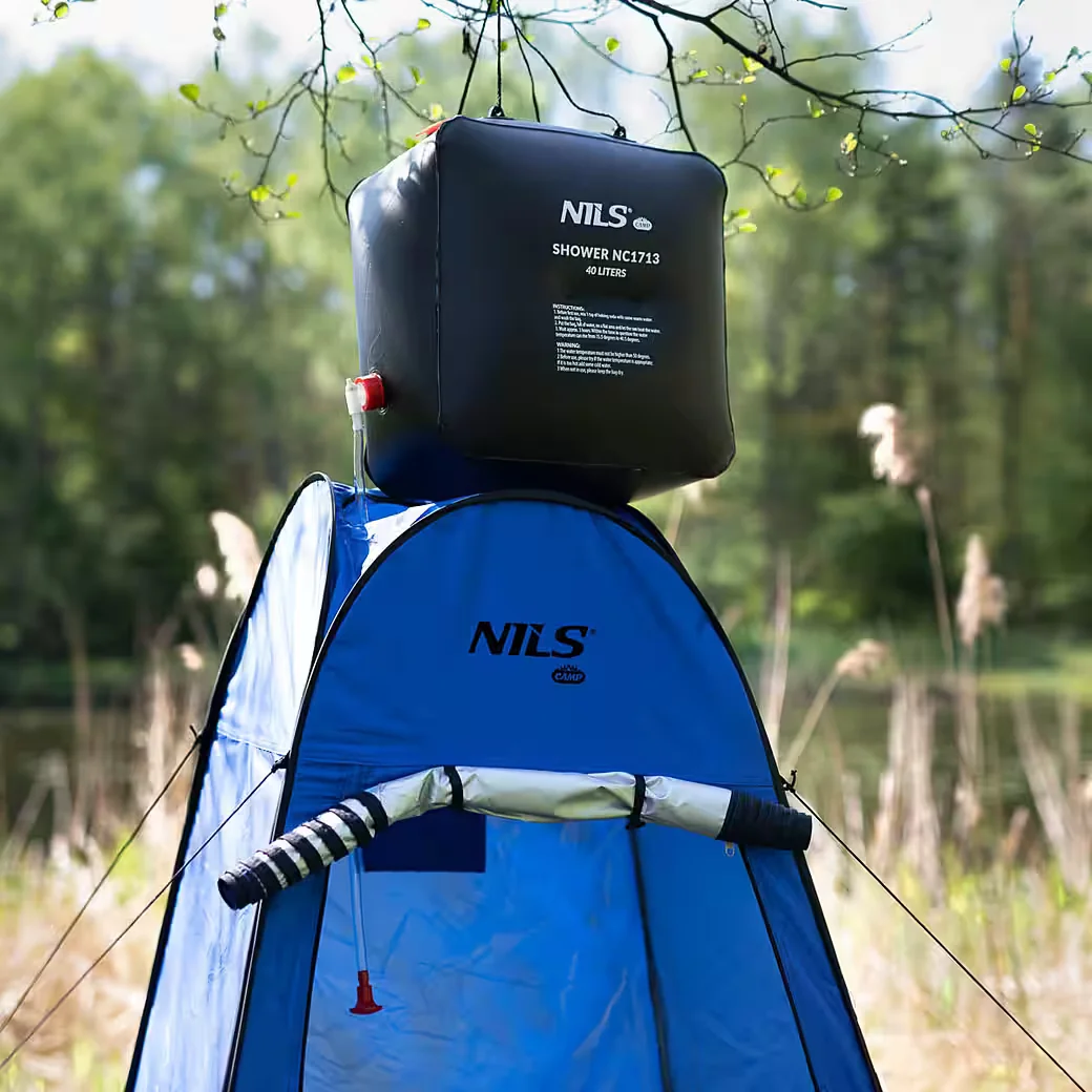 NILS CAMP Pop-up Umkleidezelt Duschzelt Toilettenzelt blau