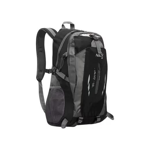 NILS CAMP Valley Trekkingrucksack 40L Schwarz Brustgurt Vent System