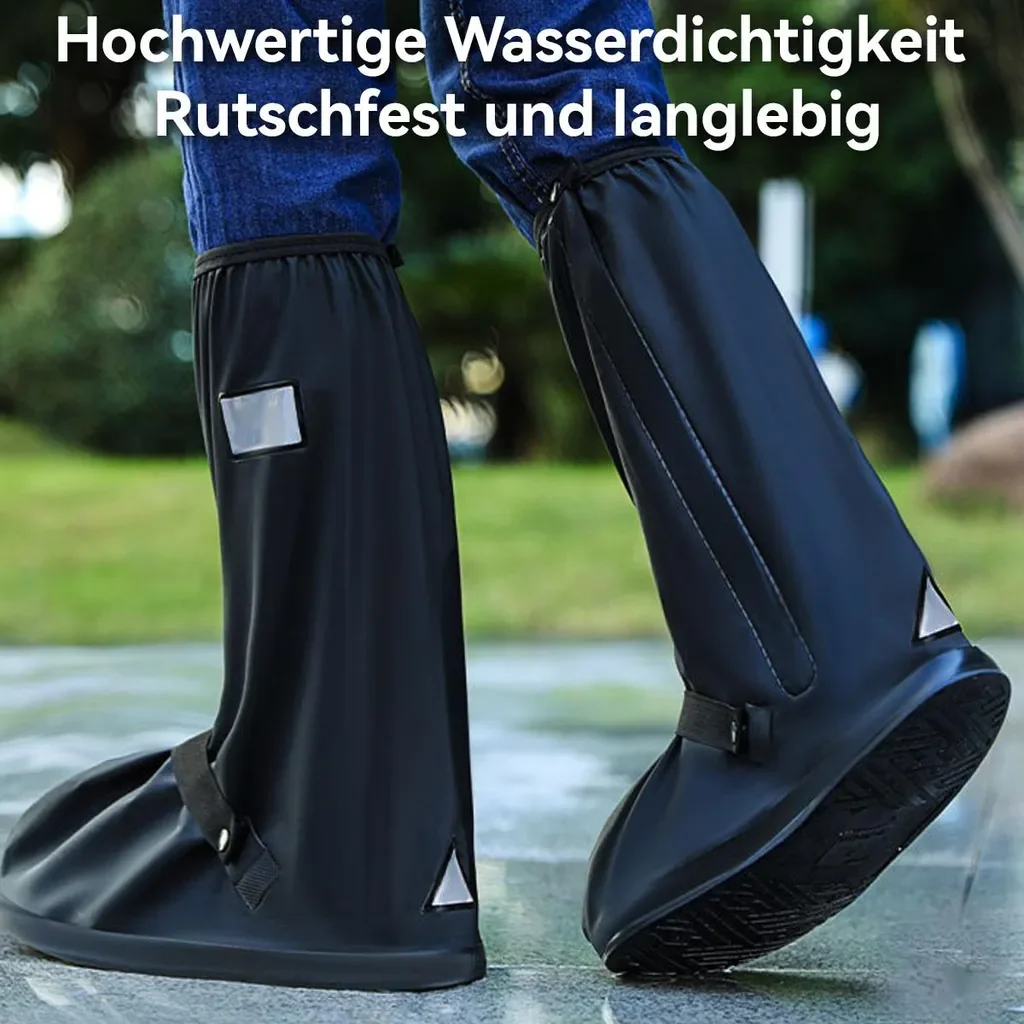 Novzep Überschuhe wasserdicht, wiederverwendbar, PVC-Sohle, M