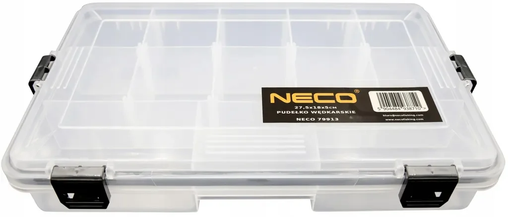 Neco Angelbox 27,5 x 18 x 5 cm, 13 Fächer, verstellbare Trennwände