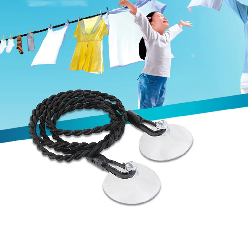 Stuttg dehnbare Wäscheleine mit Saugnapf Reise Outdoor tragfähig