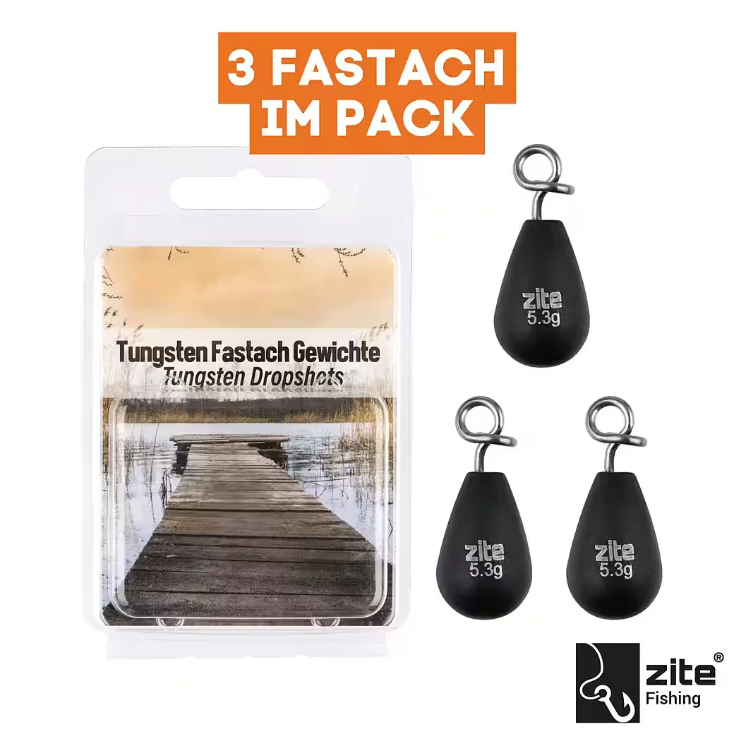 ZITE Tungsten Fastach Angelgewichte 3,5-14 g beschichtet Jika Rig