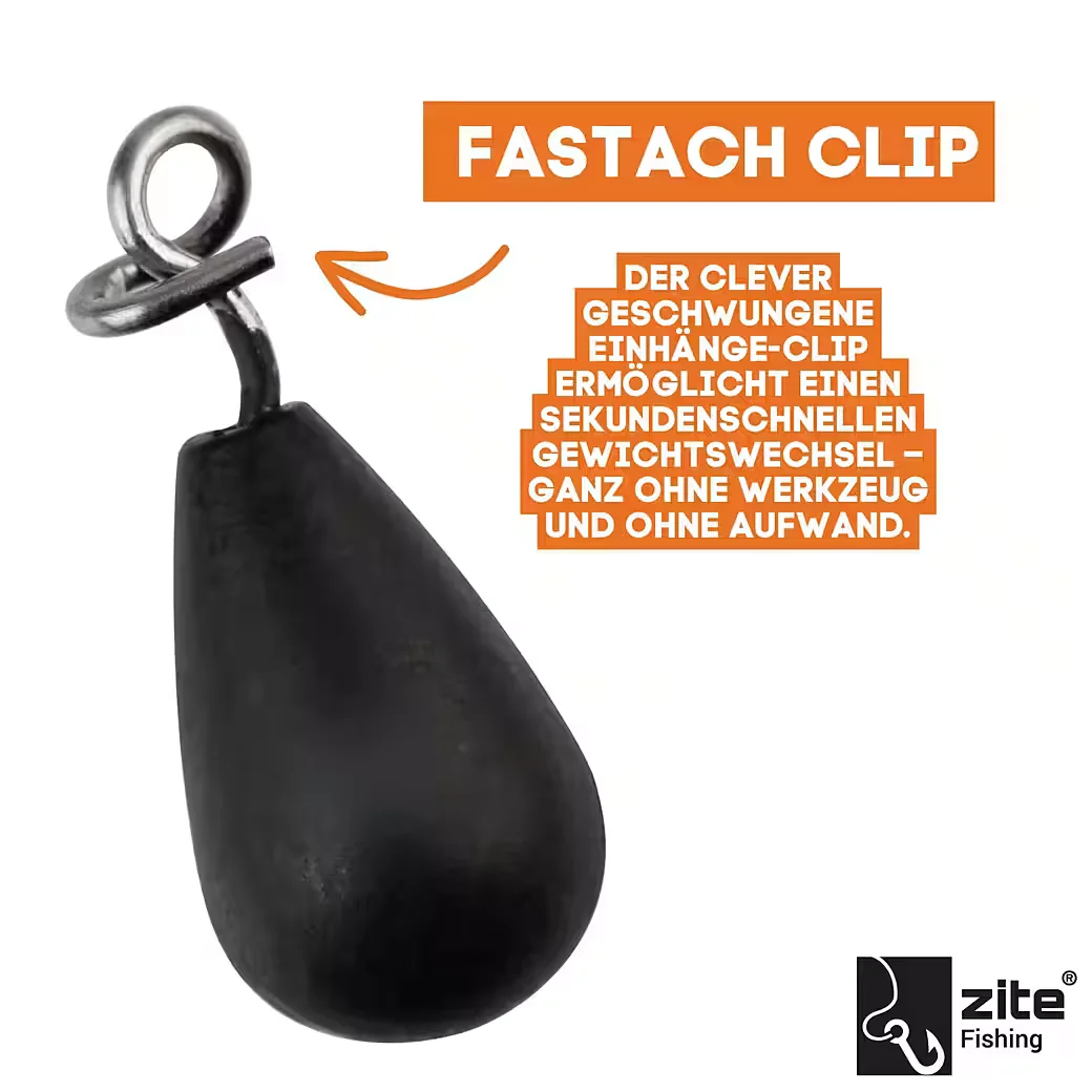 ZITE Tungsten Fastach Angelgewichte 3,5-14 g beschichtet Jika Rig