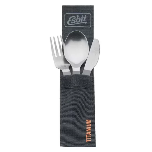 ESBIT Titan Besteckset 3-teilig mit Karabiner und Tasche