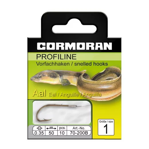 DAIWA CORMORAN Profiline Aalhaken gebunden Gr. 6