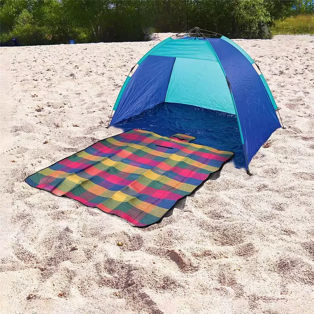 IDENA Strandmuschel Automatik Strandzelt UV Schutz Pop Up
