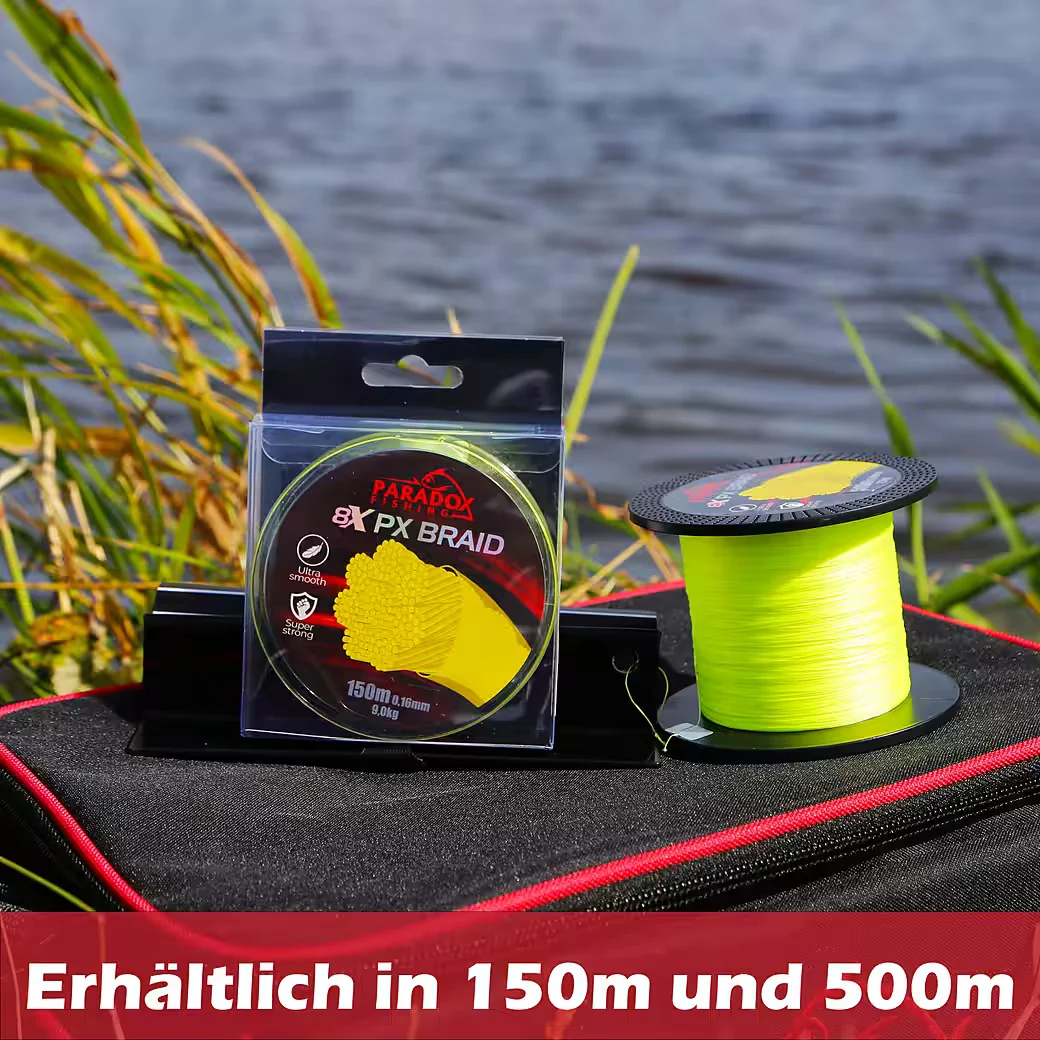 PARADOX FISHING Geflochtene Angelschnur 8x PX