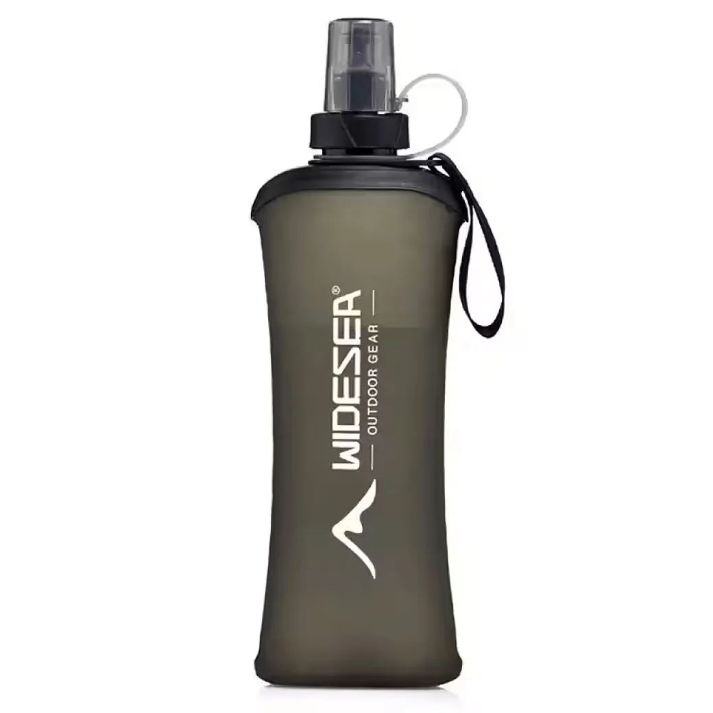 SPORT-KNIGHT Faltbare Trinkflasche 500ml BPA-frei TPU Wandern Festival