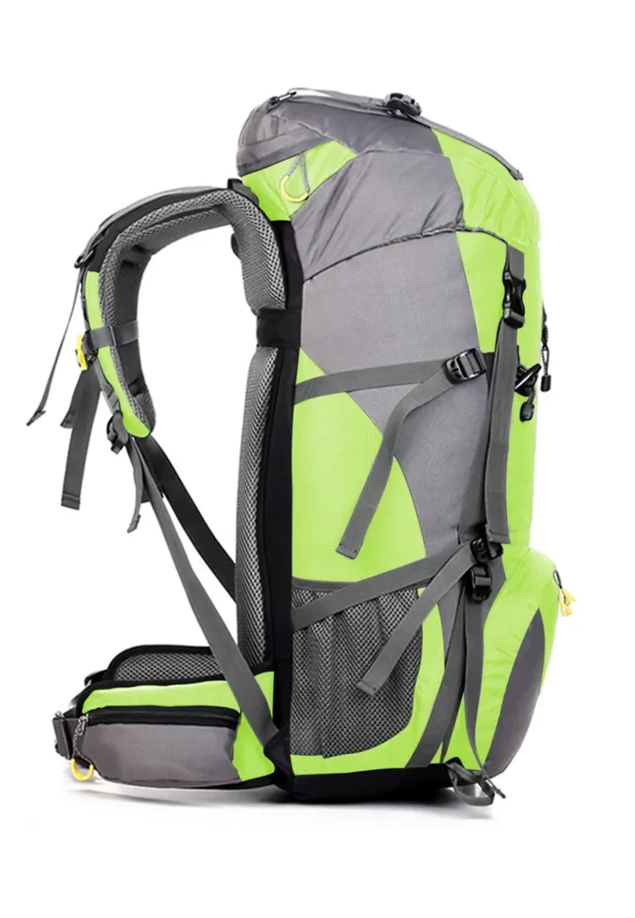MAITY Wanderrucksack 50L wasserdicht ultraleicht mit Regenhülle grün