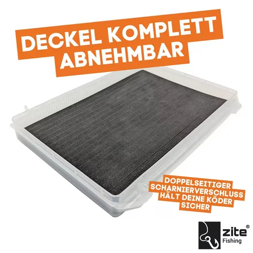 ZITE Angelkoffer EVA Tacklebox Set 3 Stück mit EVA Schaumeinlage