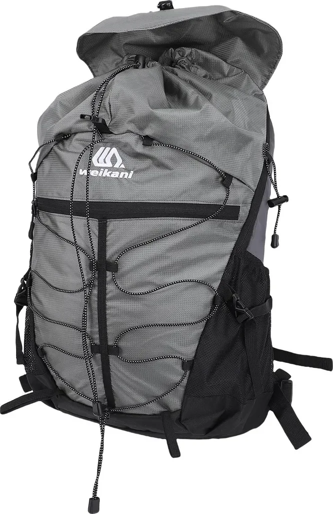 Lixada Wanderrucksack 35L leicht wasserabweisend Outdoor Reise grau