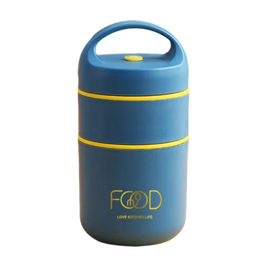 DIWZBYN Thermobehälter Edelstahl 680 ml Isolier Essensbehälter