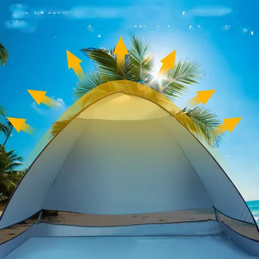 GARVEEMORE Pop Up Strandmuschel UV50+ Sonnenschutz
