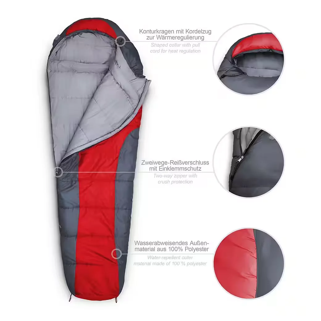 LUMALAND Where Tomorrow Mumienschlafsack Camping mit Tasche