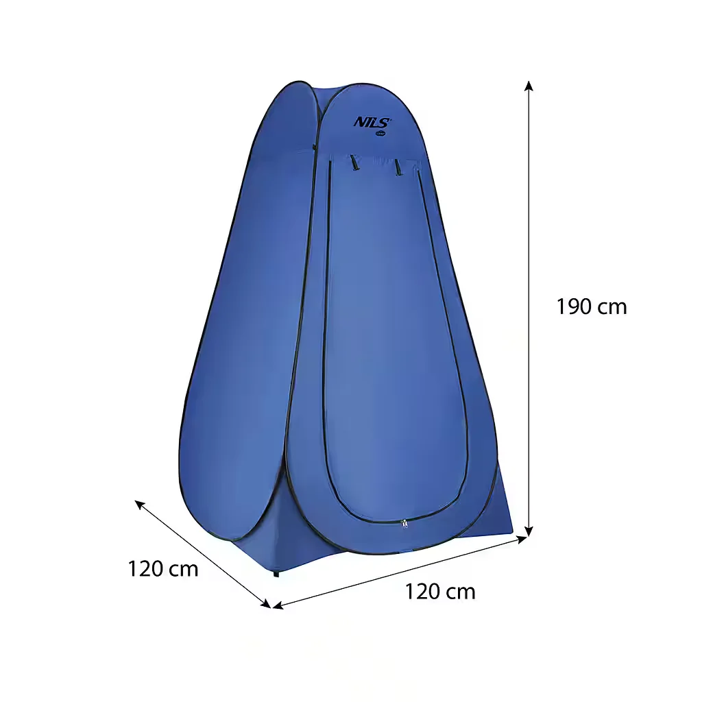 NILS CAMP Pop-up Umkleidezelt Duschzelt Toilettenzelt blau