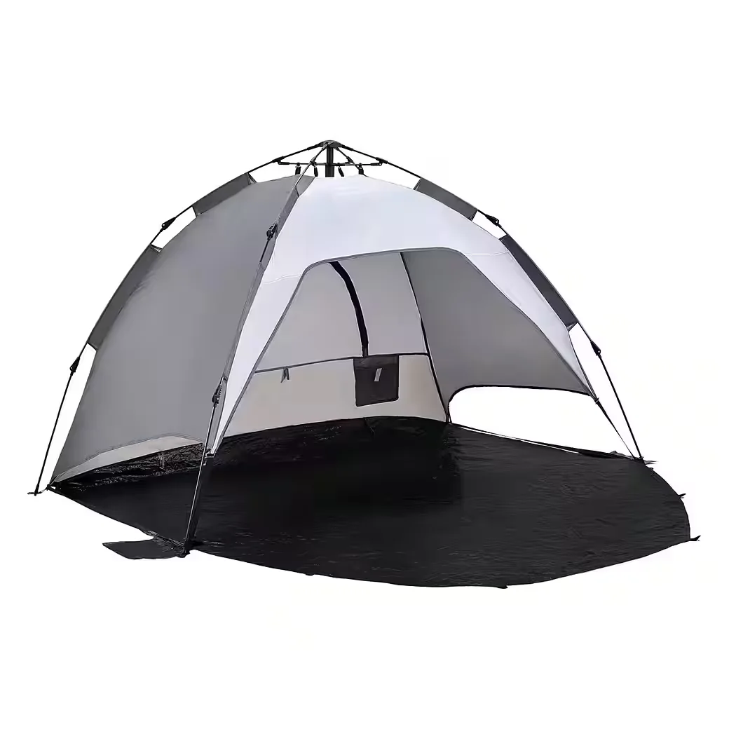 PRO.TEC Strandmuschel Pop Up Strandzelt Windschutz