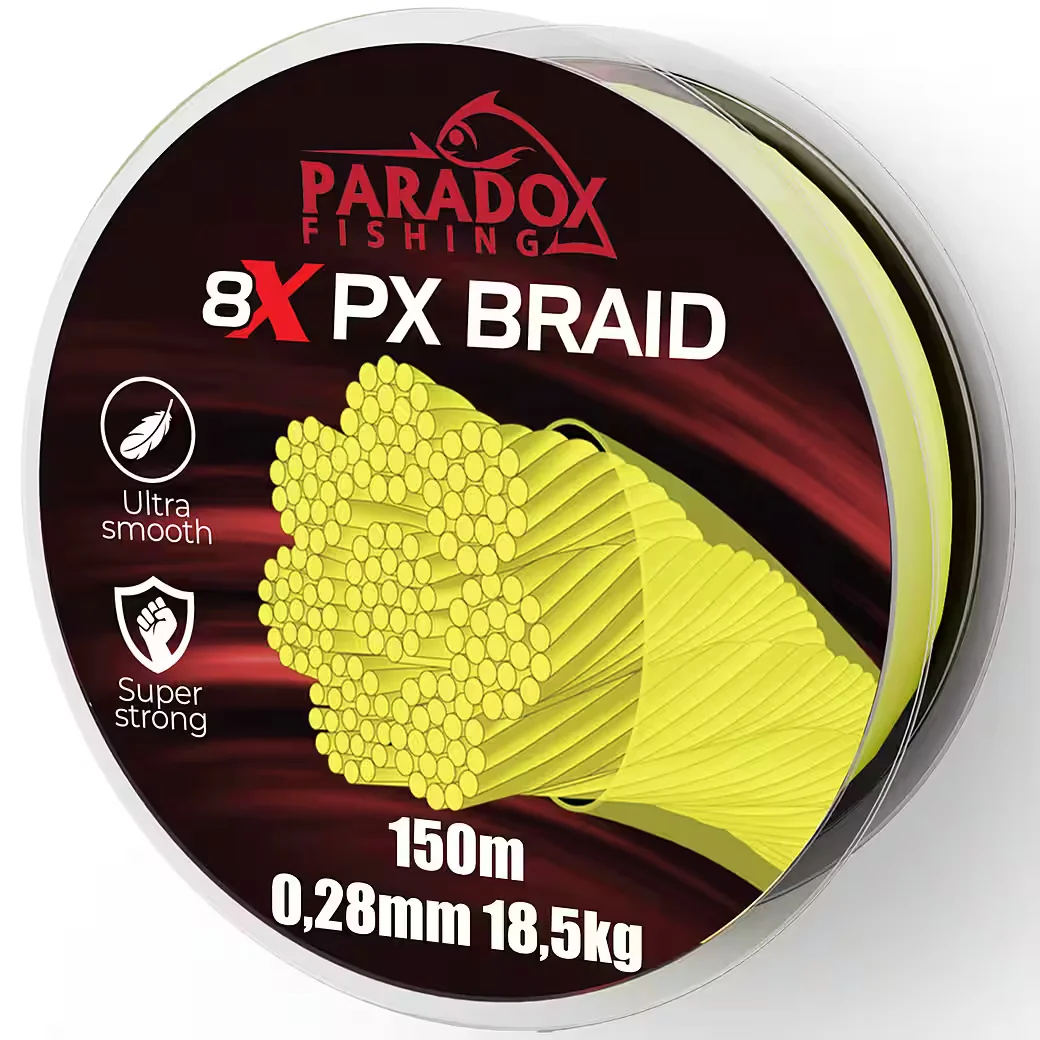 PARADOX FISHING Geflochtene Angelschnur 8x PX