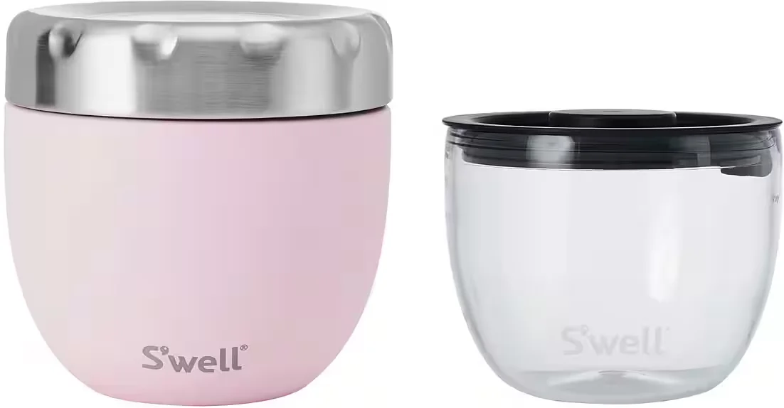 S'well Pink Topaz Eats 2-in-1 Food Bowl Thermoschüssel