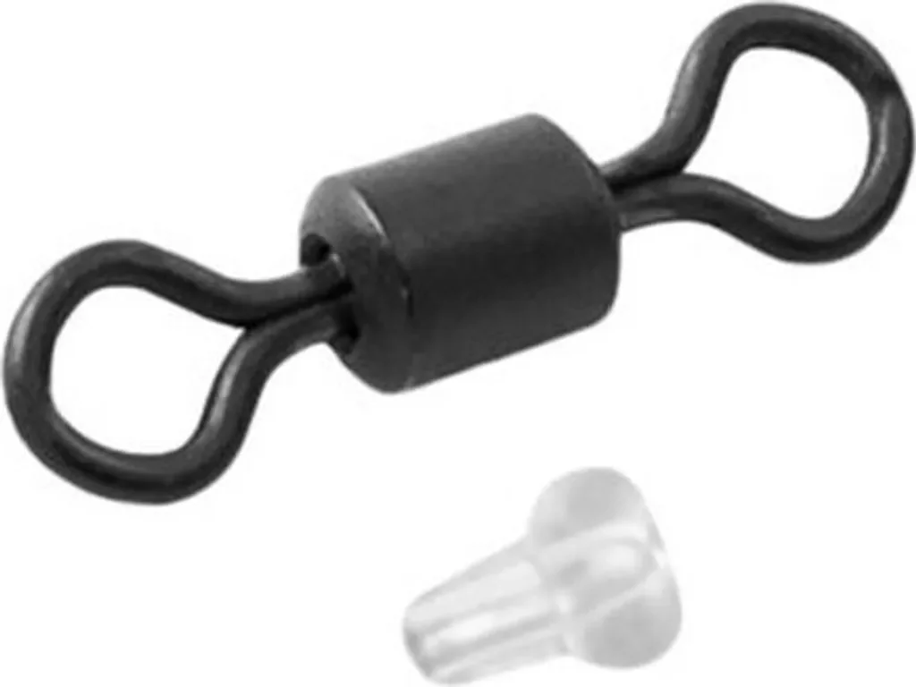 DELPHIN 10x Ronnie Wirbel Gr 9 Karpfenwirbel + 20x Hakenstopper