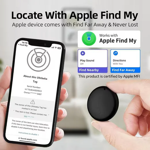 PEDETE Bluetooth GPS Tracker 4er Pack Schlüsselfinder Android iOS