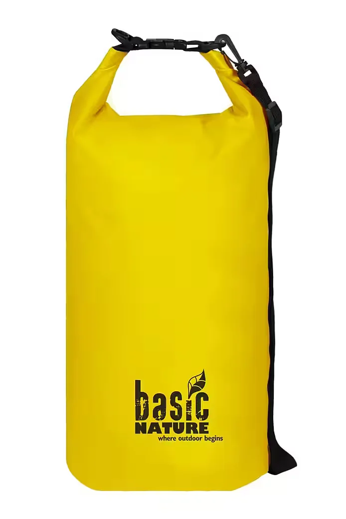 BASICNATURE Drybag Packsack 10 Liter gelb 500D wasserdicht