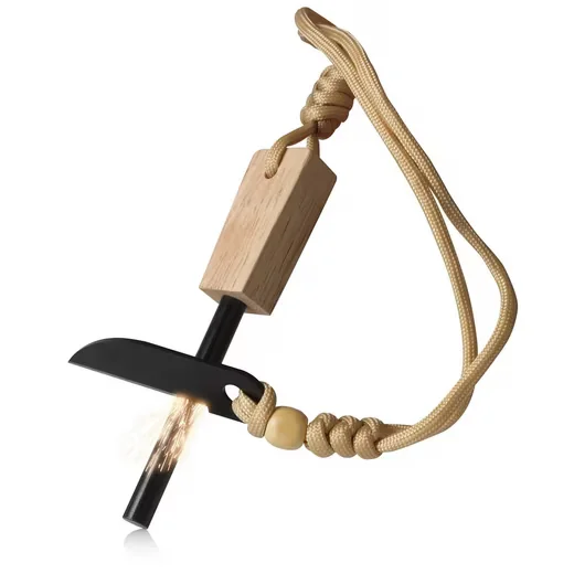 CAMPFEUER Feuerstahl mit Messer Feuerstarter Survival Set