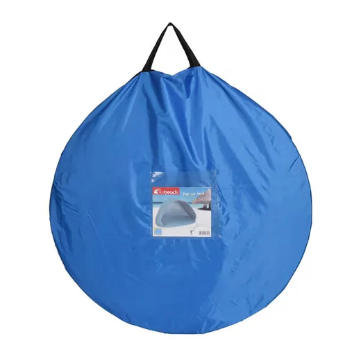 Spetebo Pop Up Strandmuschel blau UV 50+ mit Tragetasche 145x100 cm