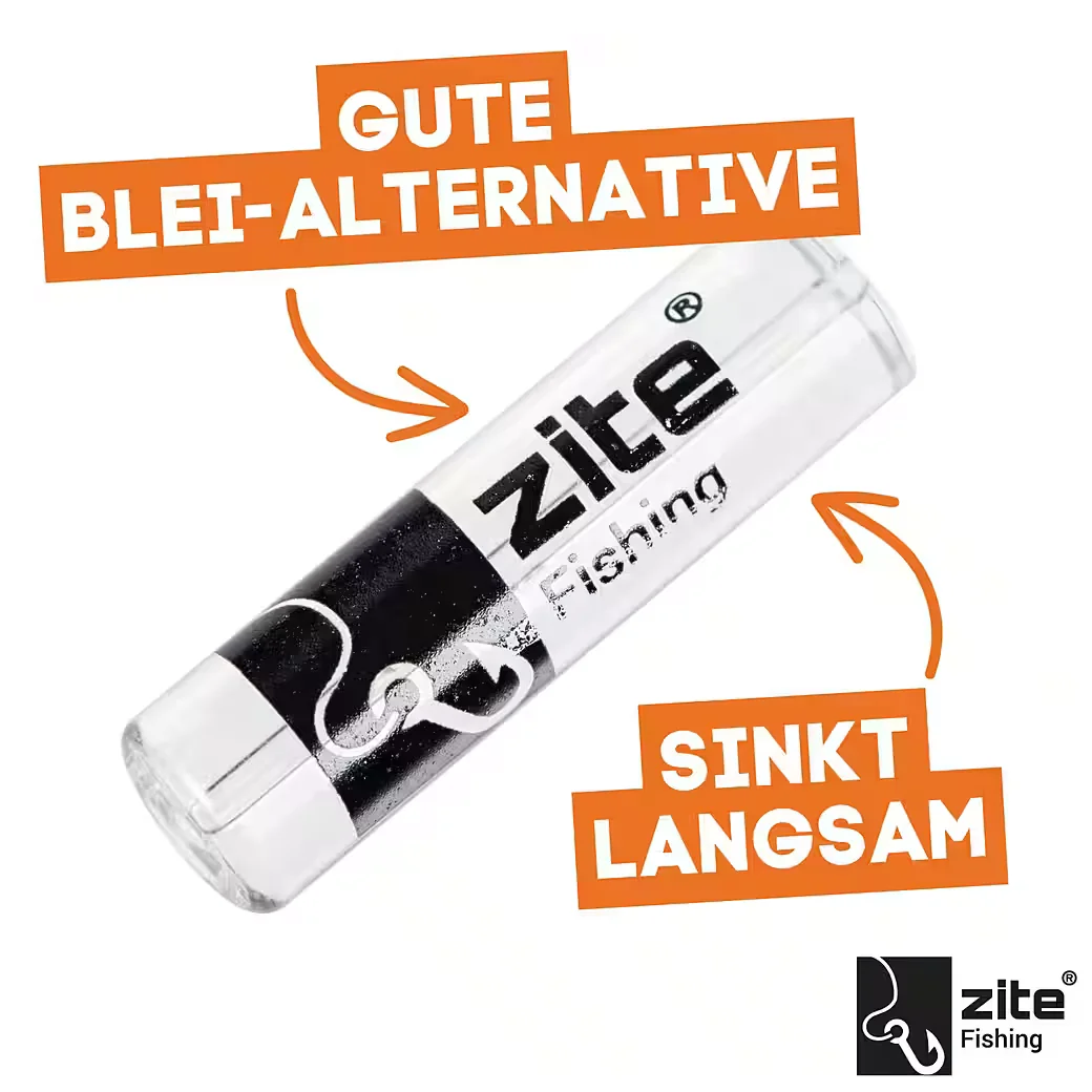 ZITE Forellenglas Angelgewichte 5 Stück 3-9 g geringe Scheuchwirkung