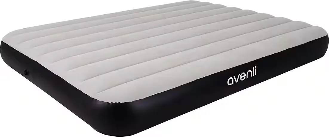 AVENLI Luftbett Queen Size 203x152x25 cm grau für 2 Personen Camping