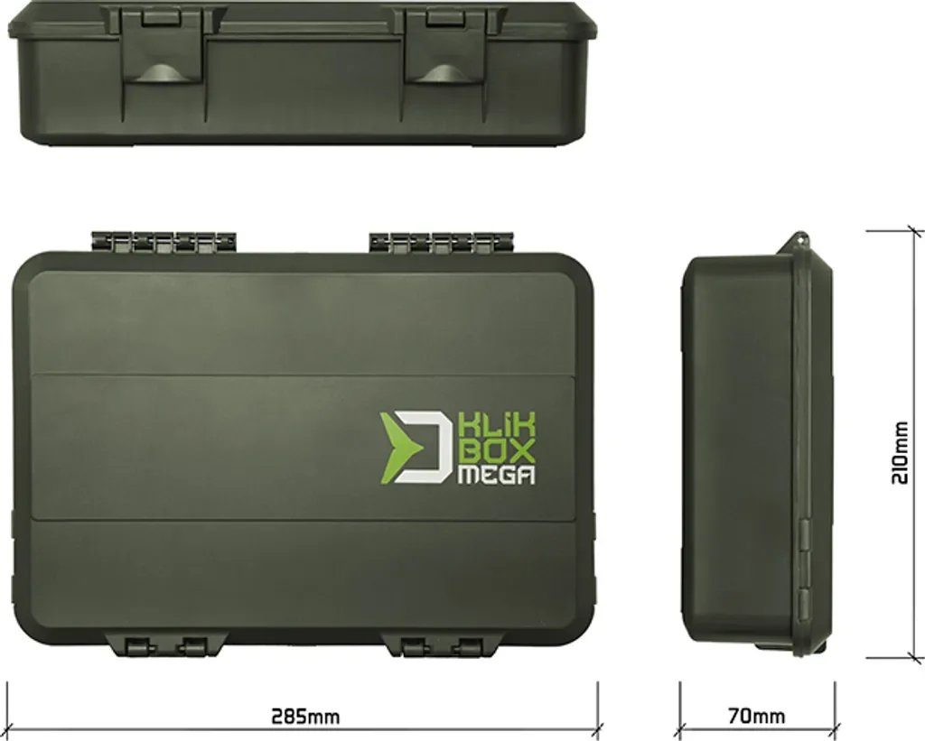 DELPHIN KlikBOX Mega Organizer Tacklebox 28,5 x 21 x 7 cm