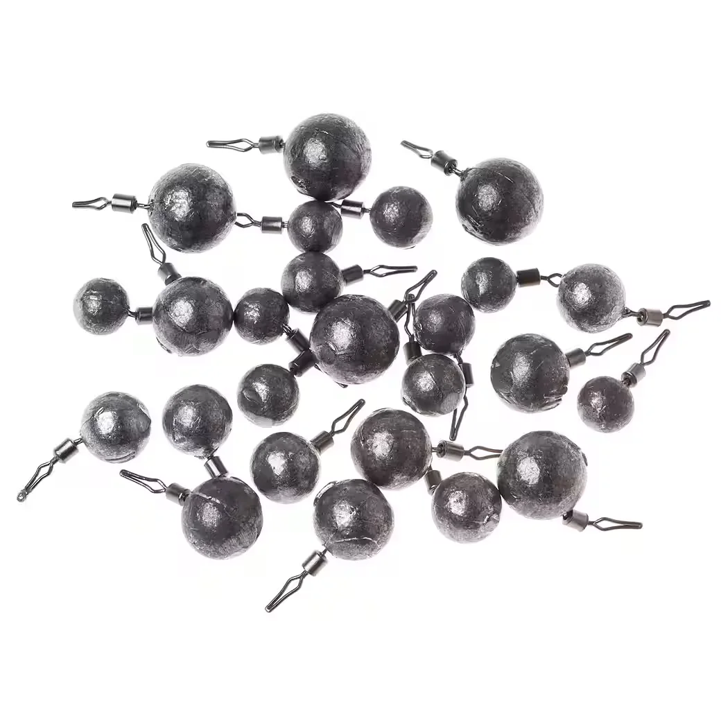 ZITE Drop Shot Kugelblei Set 25 Stück 3,5 bis 14 g Barsch Zander