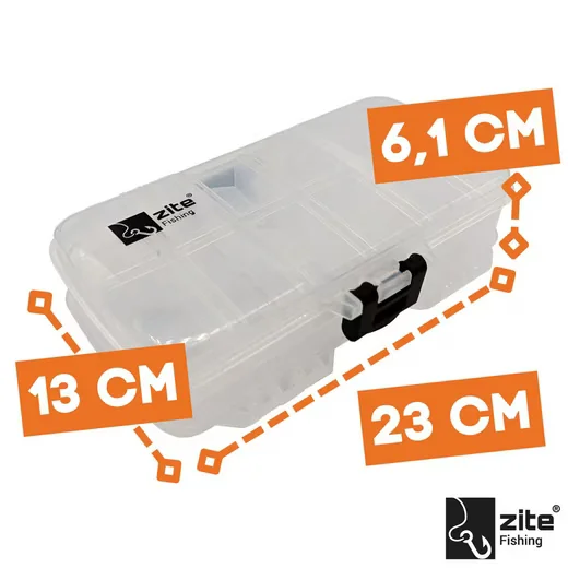 ZITE Doppelseitige Tacklebox 3er-Set Metallköder, Jigspinner, Spoons