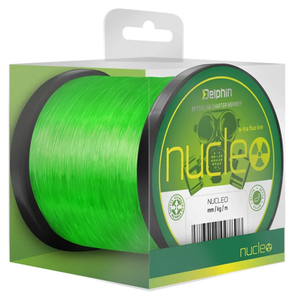 DELPHIN NUCLEO Monofile Karpfenschnur 1100 m 0,35 mm 10,4 kg grün