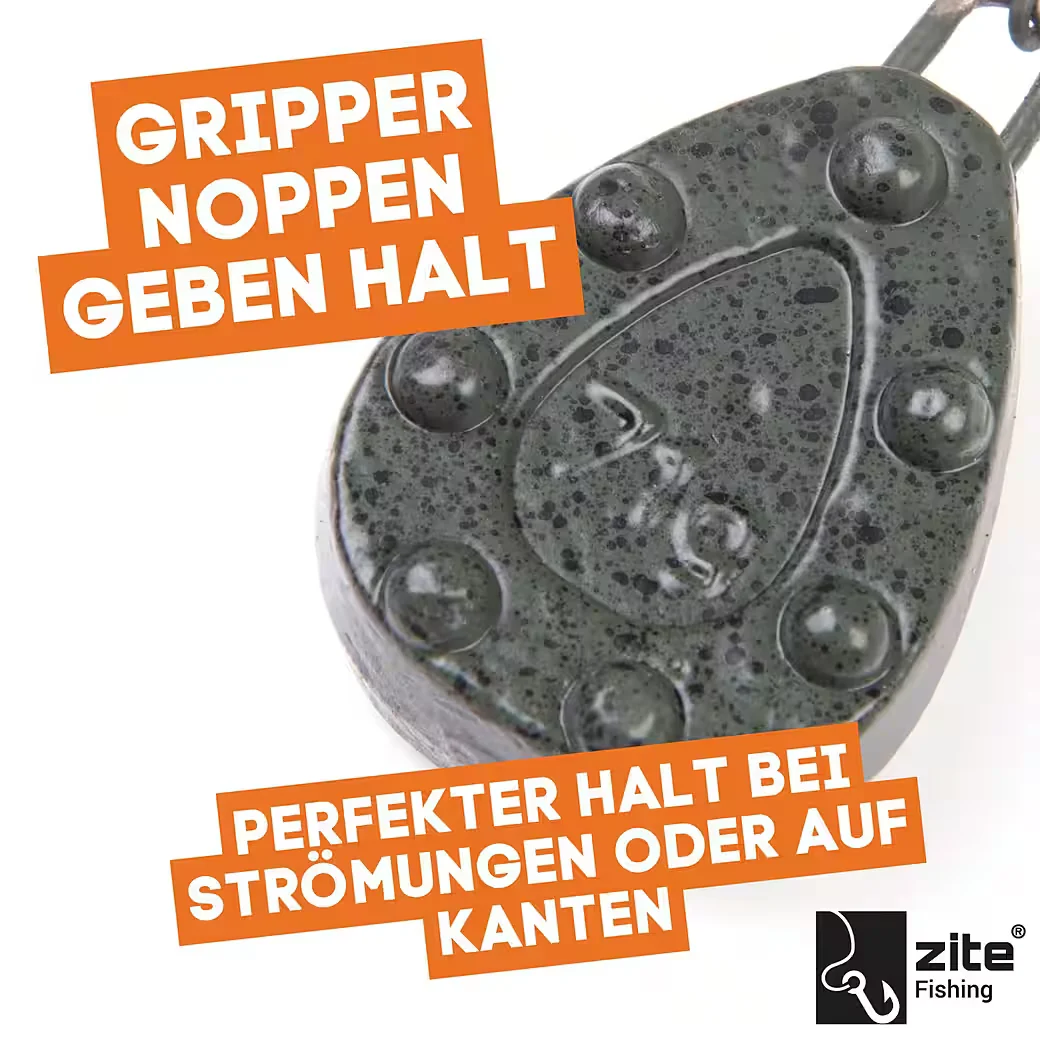 ZITE Karpfenblei Set Inline und Grip 56-140 g 9 Stück Karpfenmontage