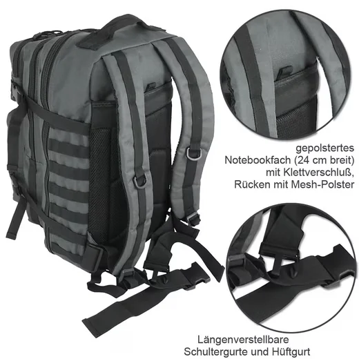 BAG STREET INTERNATIONAL Rucksack XXL 40L Outdoor MOLLE gepolstert