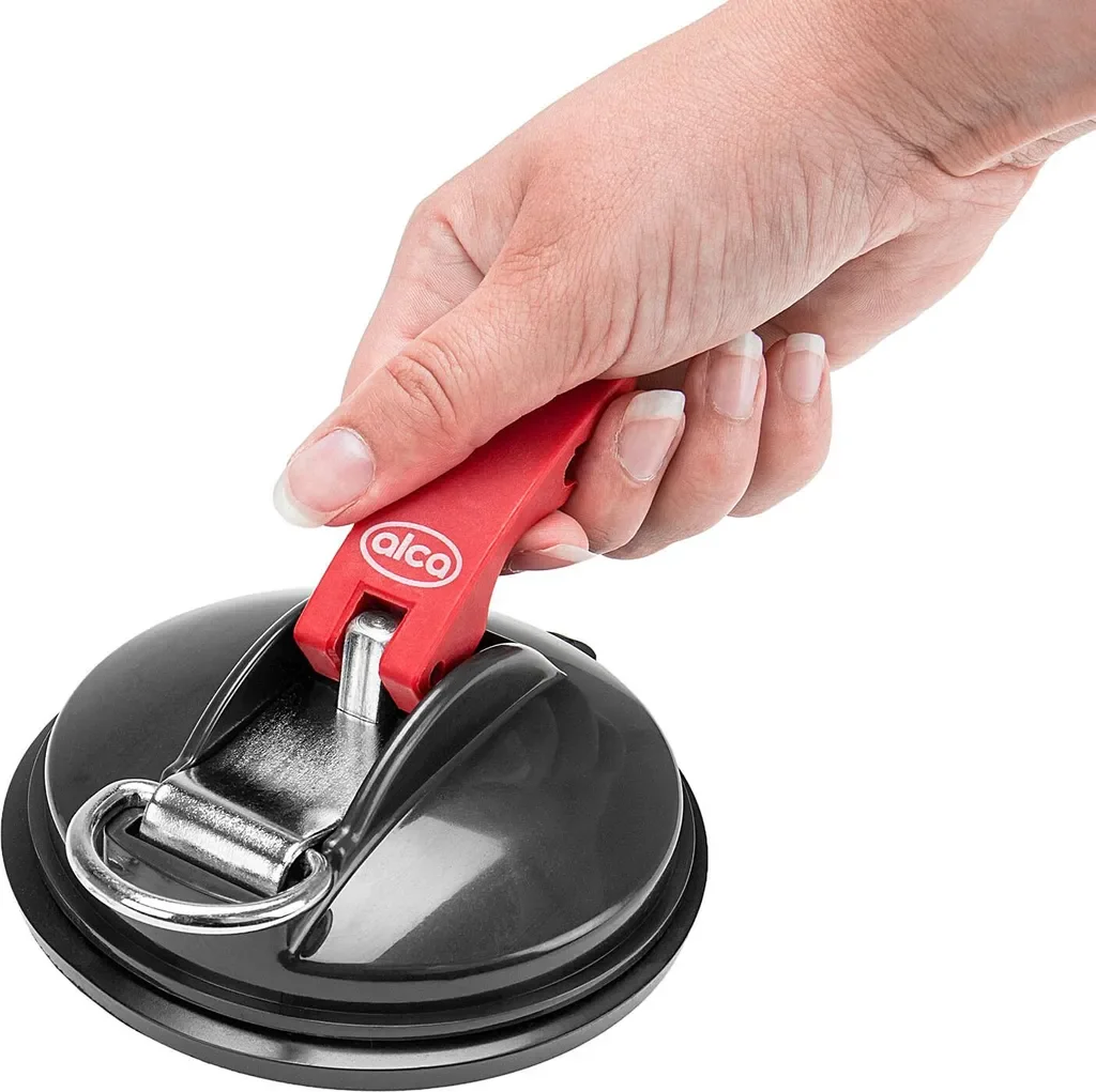 alca Saugnapfbefestigung 10 kg mit Doppel S-Haken für Auto, Zelt