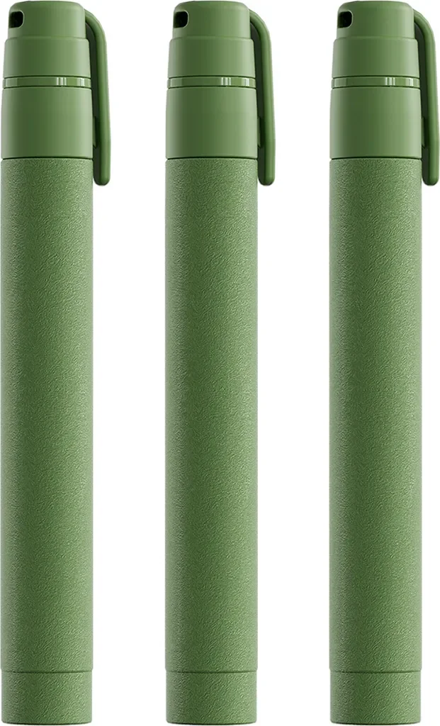 Lixada Wasserfilter Strohhalm Outdoor Camping Notfall grün 3er Pack
