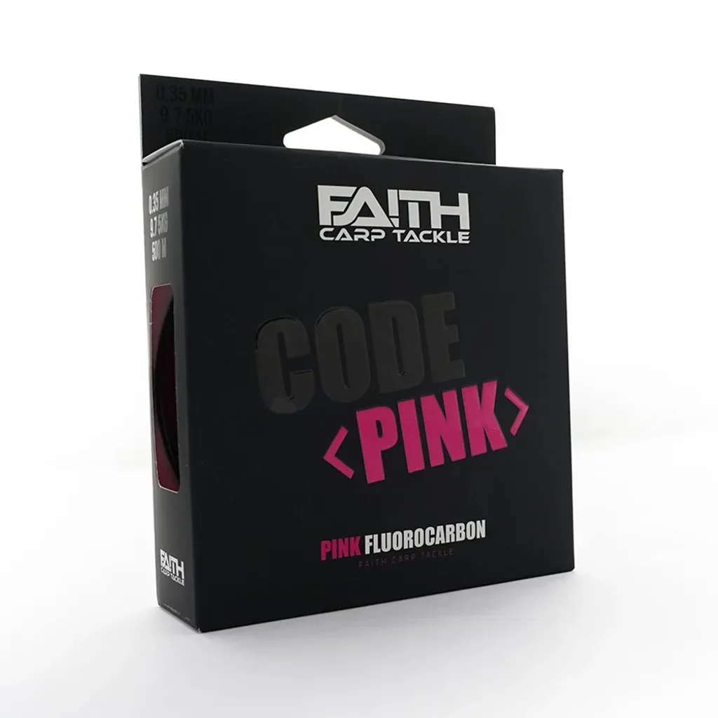 Faith Carp Tackle Code Pink Fluorocarbon Schnur 0,40mm 500m 13,5kg