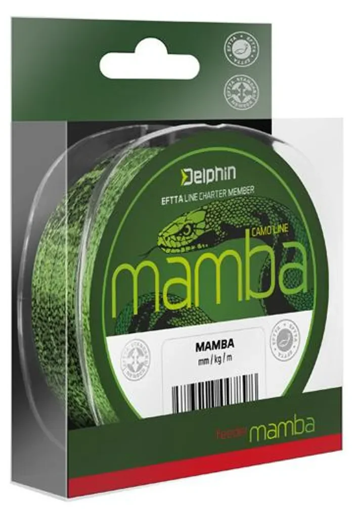 Delphin Mamba Feeder Angelschnur Camouflage 0,20 mm 200 m 7,7 lbs